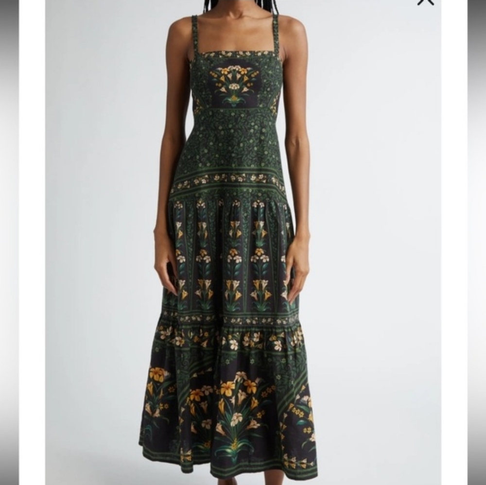 NWT Farm Rio Black Floral Dress, Size XL